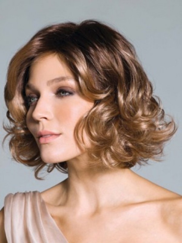 Blonde Short Wavy Capless Synthetic Wig