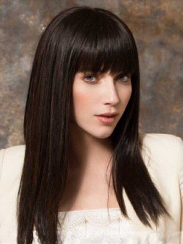 Black Long Straight Capless Synthetic Wig