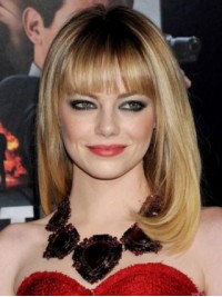 Blonde Wig Long Straight Capless Synthetic Wig