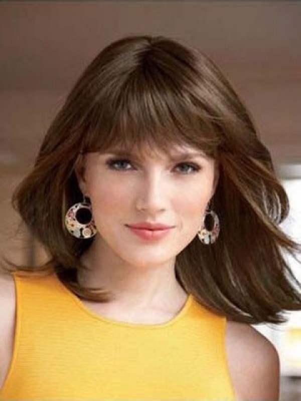 Medium Straight Lace Front Synthetic Wig
