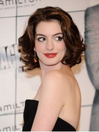 Brown Short Wavy Caplees Synthetic Wigs