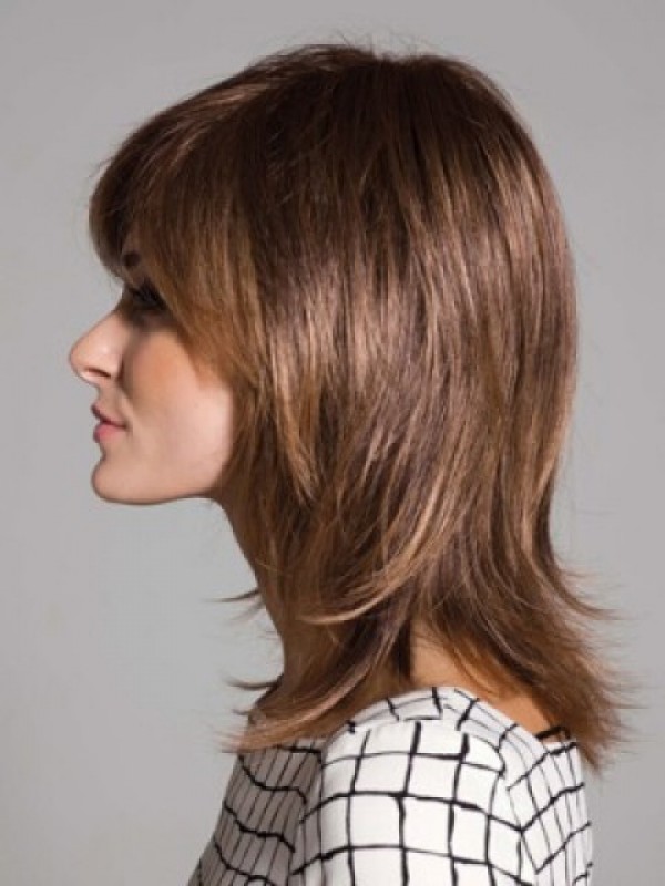 Medium Straight Lace Front Synthetic Wig