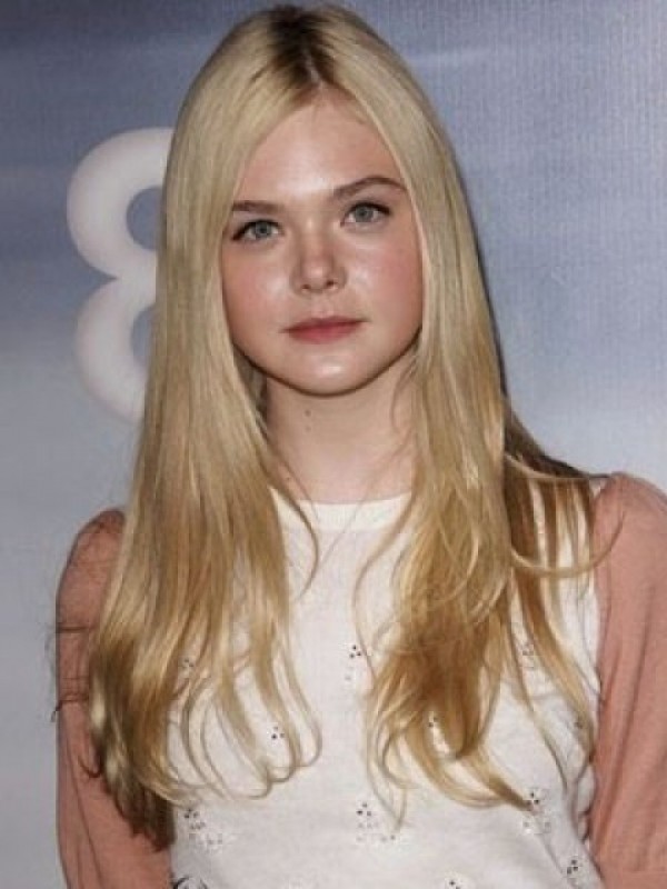 Blonde Long Straight Lace Front Synthetic Wig