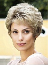 Short Wavy Capless Synthetic Wigs