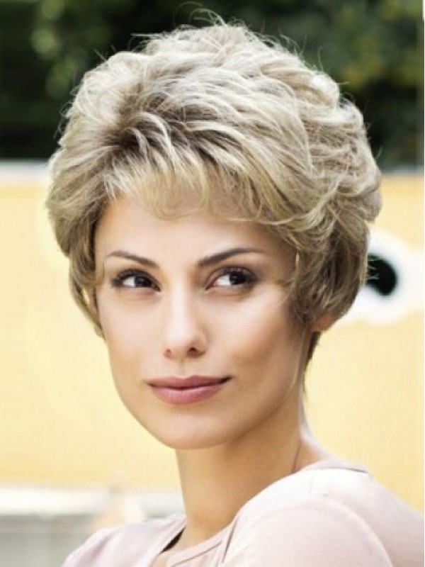 Short Wavy Capless Synthetic Wigs