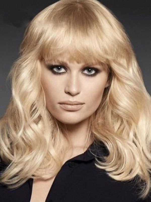 Blonde Long Wavy Capless Synthetic Wig