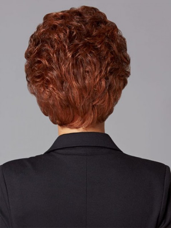 Short Curly Lace Front Synthetic Wigs