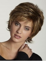 Short Straight Capless Synthetic Wig
