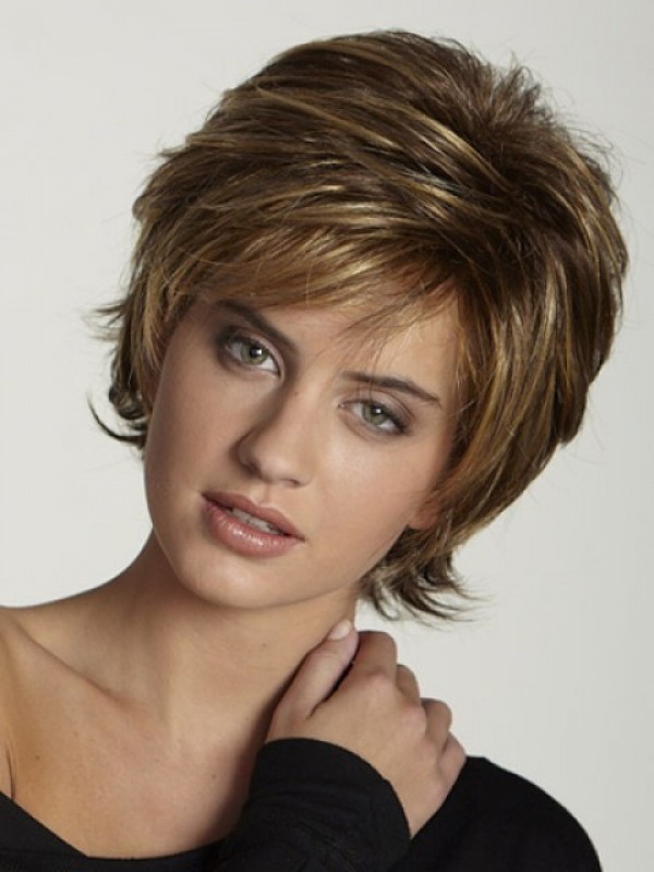 Short Straight Capless Synthetic Wig