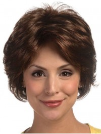 Short Wavy Lace Front Synthetic Wigs