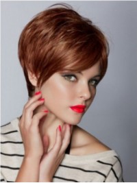 Short Straight Capless Synthetic Wig