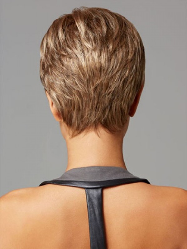 Short Straight Capless Synthetic Wig