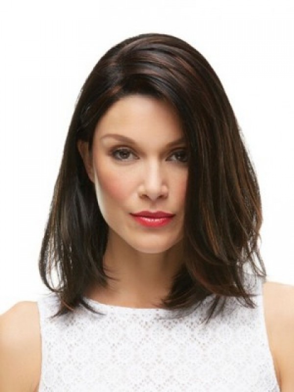 Medium Straight Lace Front Synthetic Wig