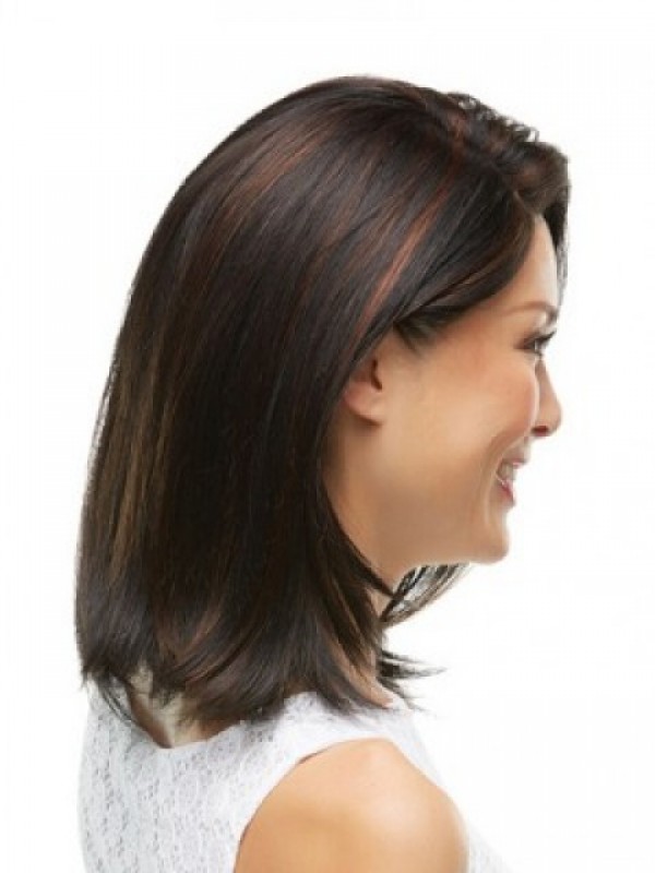 Medium Straight Lace Front Synthetic Wig