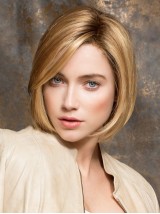 Short Blonde Bob Straight Lace Front Synthetic Wig