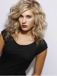 Blonde Long Wavy Lace Front Synthetic Wig