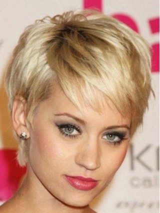Blonde Short Straight Capless Synthetic Wig