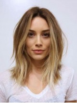 Medium Straight Lace Front Synthetic Wig