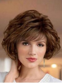 Short Wavy Capless Synthetic Wig