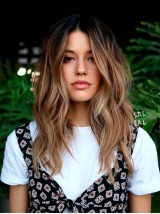 Two Tones Long Wavy Human Wig