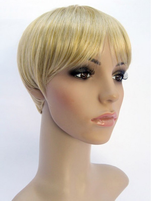 Mature Blonde Straight Short Kids Wigs