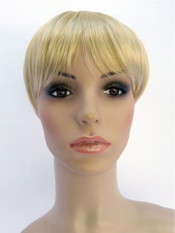 Mature Blonde Straight Short Kids Wigs