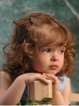 Lace Front Auburn Curly Refined Kids Wigs