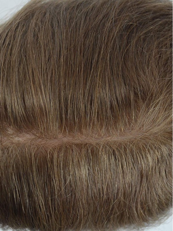 8" x 10" Thin Skin Toupee for Men Real Human Hairpiece