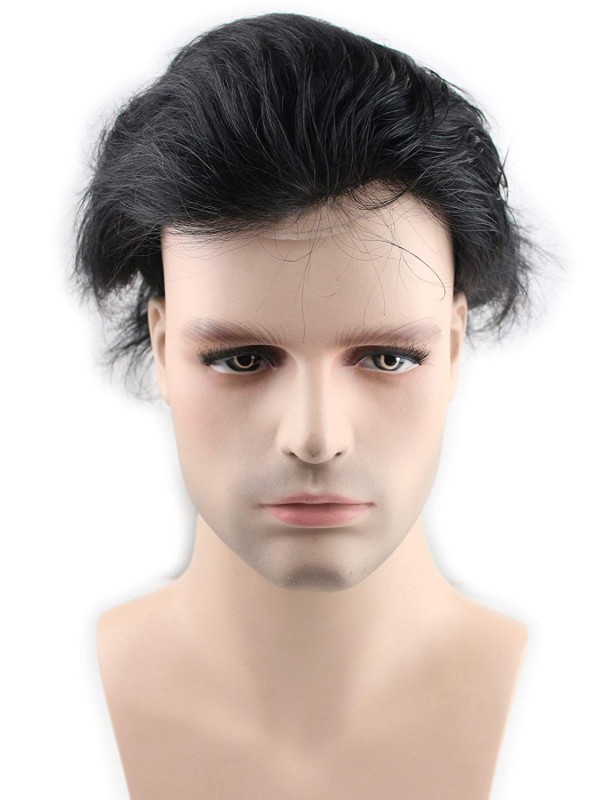 8" x 10" Men's Toupee Human Hair Hairpieces for Men