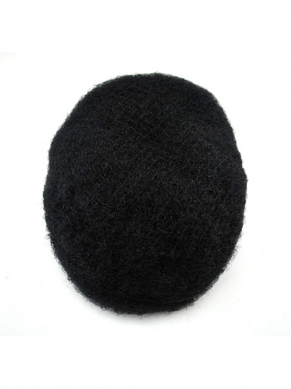 8" x 10" Hand Tied Curly Wig for Black Men Toupee