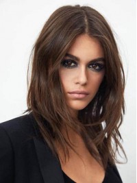 Solemn Long Auburn Remy Hair Capless Wig