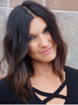 Medium Wavy Central Parting 13*6 Lace Front Human Hair Wigs 16 Inches