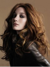 Brown Wavy Long Full Lace Human Hair Wigs 24 Inches