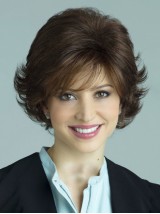 Layered Curly Human Hair Lace Front Wig With Bangs 10 Inches