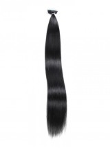 20pcs 50g Straight Tape In Hair Extensions Jet Black 100% Virgin Hair