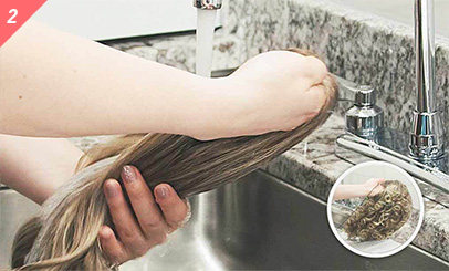 Step 2: Rinse Step 2: Rinse