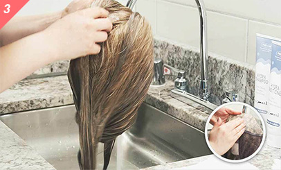 Step 3: Shampoo Step 3: Shampoo
