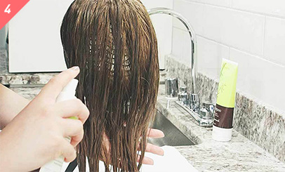 Step 4a: Condition Synthetic Hair Step 4a: Condition Synthetic Hair