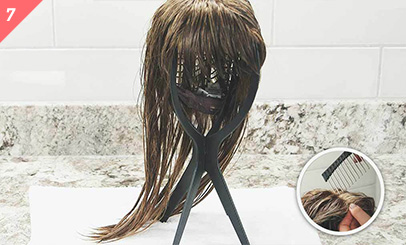 Step 6a: Dry Synthetic Hair Step 6a: Dry Synthetic Hair